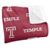 Temple University Owls Blanket, 50" x 60", Logo Pattern, Silky Touch Super Soft Throw view 3