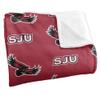 Saint Joseph's University Hawks Blanket, 50" x 60", Logo Pattern, Silky Touch Super Soft Throw view 3