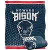 Howard University Bison Blanket, 50" x 60", Logo Dots, Silky Touch Super Soft Throw view 1