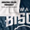 Howard University Bison Blanket, 50" x 60", Logo Dots, Silky Touch Super Soft Throw view 4