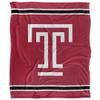 Temple University Owls Blanket, 50" x 60", Primary Logo Stripes, Silky Touch Super Soft Throw view 2