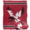 Eastern Washington University Eagles Blanket, 50" x 60", Primary Logo Stripes, Silky Touch Super Soft Throw view 1