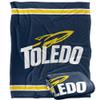 University of Toledo Rockets Blanket, 50" x 60", Primary Logo Stripes, Silky Touch Super Soft Throw view 1