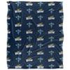 University of Toledo Rockets Blanket, 50" x 60", Logo Pattern, Silky Touch Super Soft Throw view 2