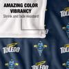 University of Toledo Rockets Blanket, 50" x 60", Logo Pattern, Silky Touch Super Soft Throw view 4