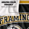 Framingham State University Rams Blanket, 50" x 60", Primary Logo Stripes, Silky Touch Super Soft Throw view 4