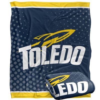 University of Toledo Rockets Blanket, 50" x 60", Logo Dots, Silky Touch Super Soft Throw