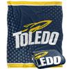 University of Toledo Rockets Blanket, 50" x 60", Logo Dots, Silky Touch Super Soft Throw view 1