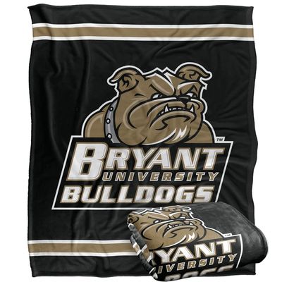 Bryant University Bulldogs Blanket, 50" x 60", Primary Logo Stripes, Silky Touch Super Soft Throw
