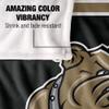 Bryant University Bulldogs Blanket, 50" x 60", Primary Logo Stripes, Silky Touch Super Soft Throw view 4