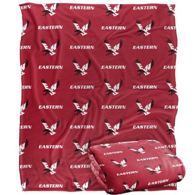 Eastern Washington University Eagles Blanket, 50" x 60", Logo Pattern, Silky Touch Super Soft Throw