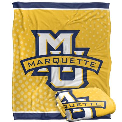 Marquette University Golden Eagles Blanket, 50" x 60", Logo Dots, Silky Touch Super Soft Throw