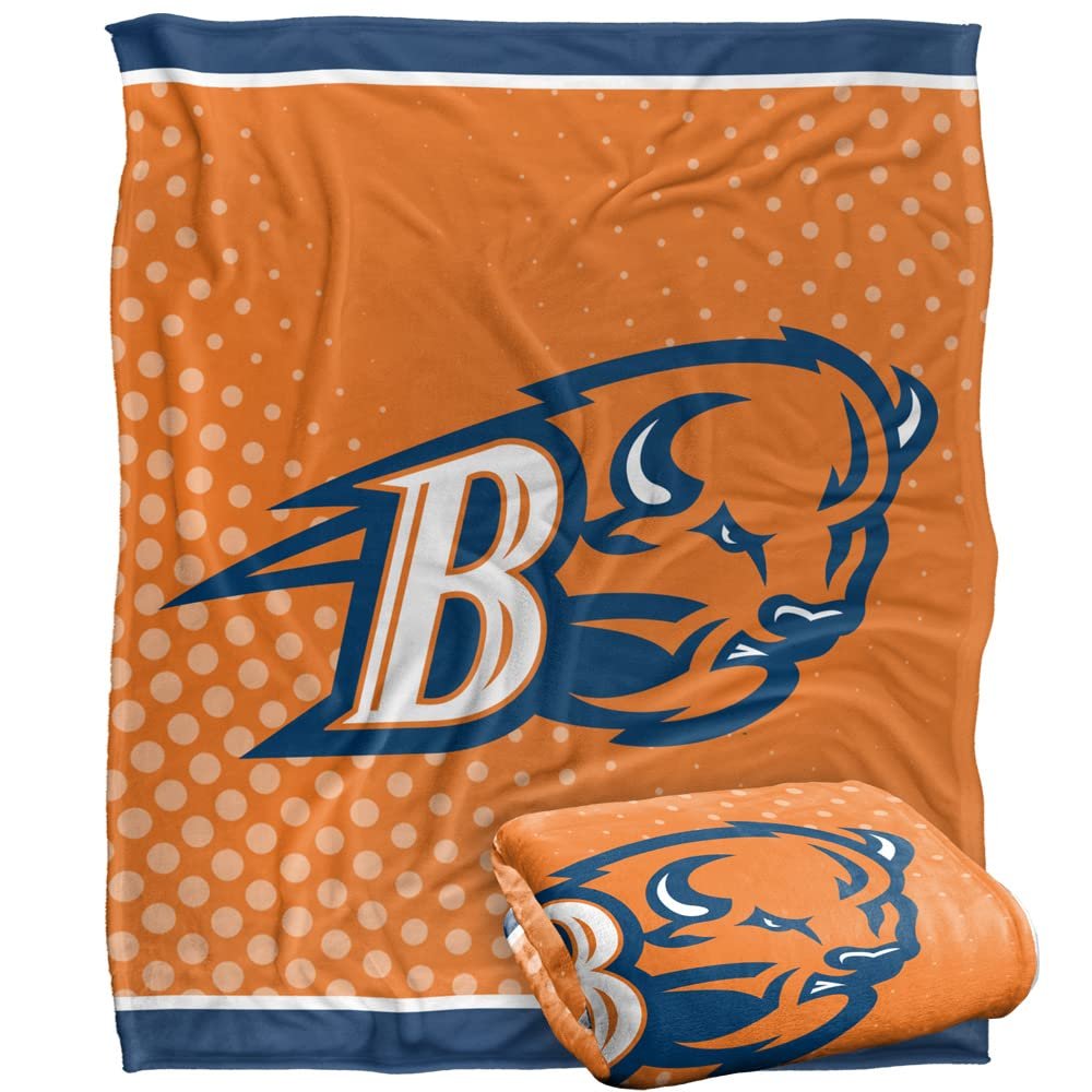 Bucknell University Bison Blanket, 50" x 60", Logo Dots, Silky Touch Super Soft Throw