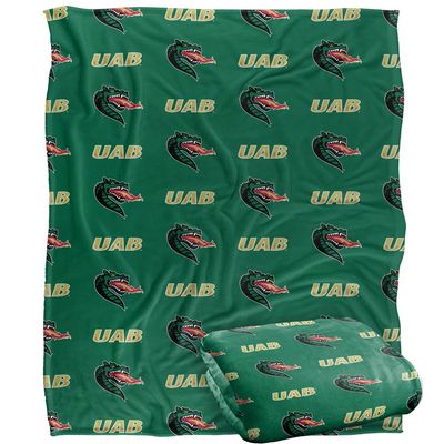University of Alabama at Birmingham Blazers Blanket, 50" x 60", Logo Pattern, Silky Touch Super Soft Throw