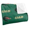 University of Alabama at Birmingham Blazers Blanket, 50" x 60", Logo Pattern, Silky Touch Super Soft Throw view 3