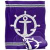 University of Portland Pilots Blanket, 50" x 60", Primary Logo Stripes, Silky Touch Super Soft Throw view 1