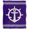 University of Portland Pilots Blanket, 50" x 60", Primary Logo Stripes, Silky Touch Super Soft Throw view 2