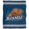 Bucknell University Bison Blanket, 50" x 60", Primary Logo Stripes, Silky Touch Super Soft Throw view 2