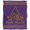 Alcorn State University Braves Blanket, 50" x 60", Primary Logo Stripes, Silky Touch Super Soft Throw view 2