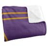 Alcorn State University Braves Blanket, 50" x 60", Primary Logo Stripes, Silky Touch Super Soft Throw view 3