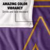 Alcorn State University Braves Blanket, 50" x 60", Primary Logo Stripes, Silky Touch Super Soft Throw view 4
