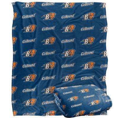Bucknell University Bison Blanket, 50" x 60", Logo Pattern, Silky Touch Super Soft Throw