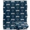 Howard University Bison Blanket, 50" x 60", Logo Pattern, Silky Touch Super Soft Throw view 1