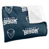 Howard University Bison Blanket, 50" x 60", Logo Pattern, Silky Touch Super Soft Throw view 3