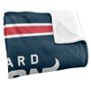 Howard University Bison Blanket, 50" x 60", Primary Logo Stripes, Silky Touch Super Soft Throw view 3