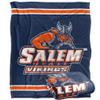 Salem State University Vikings Blanket, 50" x 60", Primary Logo Stripes, Silky Touch Super Soft Throw view 1