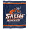 Salem State University Vikings Blanket, 50" x 60", Primary Logo Stripes, Silky Touch Super Soft Throw view 2