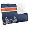 Salem State University Vikings Blanket, 50" x 60", Primary Logo Stripes, Silky Touch Super Soft Throw view 3