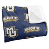 Marquette University Golden Eagles Blanket, 50" x 60", Logo Pattern, Silky Touch Super Soft Throw view 3