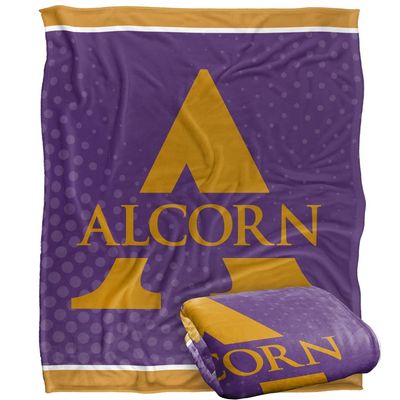 Alcorn State University Braves Blanket, 50" x 60", Logo Dots, Silky Touch Super Soft Throw