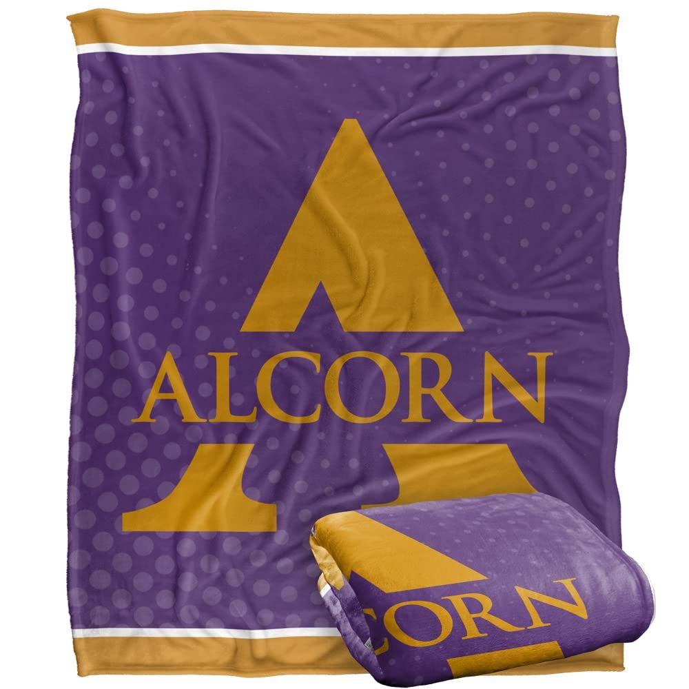 Alcorn State University Braves Blanket, 50" x 60", Logo Dots, Silky Touch Super Soft Throw
