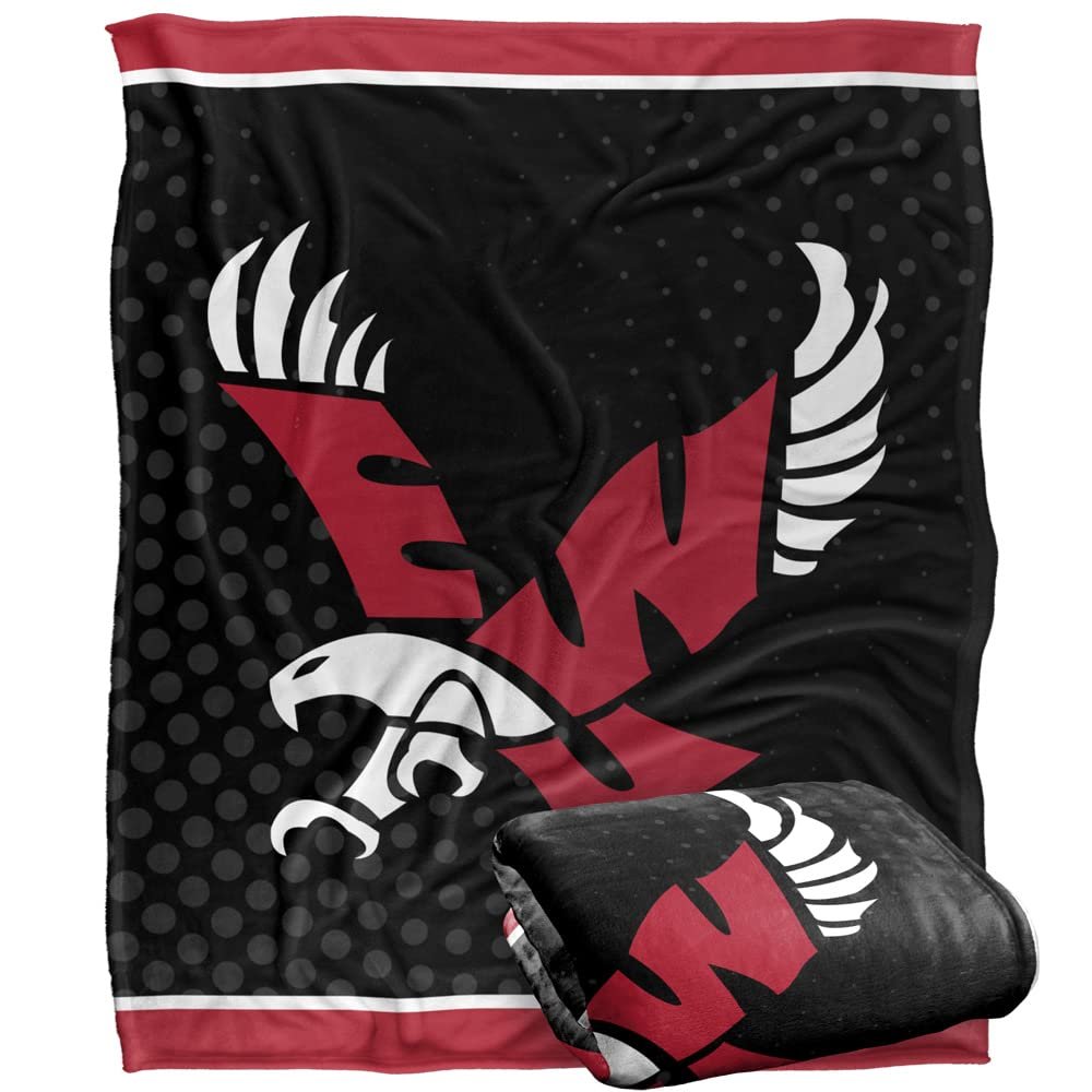 Eastern Washington University Eagles Blanket, 50" x 60", Logo Dots, Silky Touch Super Soft Throw