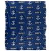 US Navel Academy Midshipmen Blanket, 50" x 60", Logo Pattern, Silky Touch Super Soft Throw view 2