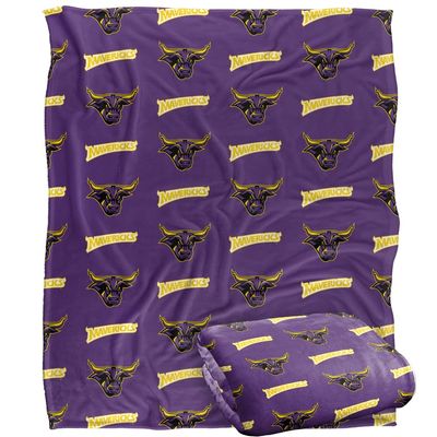 Minnesota State University Mankato Mavericks Blanket, 50" x 60", Logo Pattern, Silky Touch Super Soft Throw