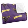 Minnesota State University Mankato Mavericks Blanket, 50" x 60", Logo Pattern, Silky Touch Super Soft Throw view 3