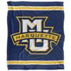Marquette University Golden Eagles Blanket, 50" x 60", Primary Logo Stripes, Silky Touch Super Soft Throw view 2