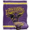 Minnesota State University Mankato Mavericks Blanket, 50" x 60", Primary Logo Stripes, Silky Touch Super Soft Throw view 1