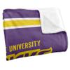 Minnesota State University Mankato Mavericks Blanket, 50" x 60", Primary Logo Stripes, Silky Touch Super Soft Throw view 3
