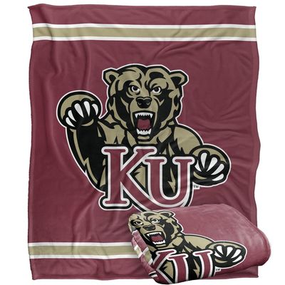 Kutztown University Golden Bears Blanket, 50" x 60", Primary Logo Stripes, Silky Touch Super Soft Throw