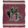 Kutztown University Golden Bears Blanket, 50" x 60", Primary Logo Stripes, Silky Touch Super Soft Throw view 2