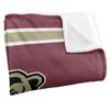 Kutztown University Golden Bears Blanket, 50" x 60", Primary Logo Stripes, Silky Touch Super Soft Throw view 3
