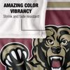 Kutztown University Golden Bears Blanket, 50" x 60", Primary Logo Stripes, Silky Touch Super Soft Throw view 4