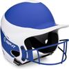 RIP-IT | Vision Pro Softball Batting Helmet with Face Mask | Matte | Two-Tone Royal S/M | Lightweight Womens Sport Equipment view 1