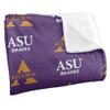Alcorn State University Braves Blanket, 50" x 60", Logo Pattern, Silky Touch Super Soft Throw view 3