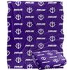 University of Portland Pilots Blanket, 50" x 60", Logo Pattern, Silky Touch Super Soft Throw view 1