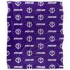 University of Portland Pilots Blanket, 50" x 60", Logo Pattern, Silky Touch Super Soft Throw view 2